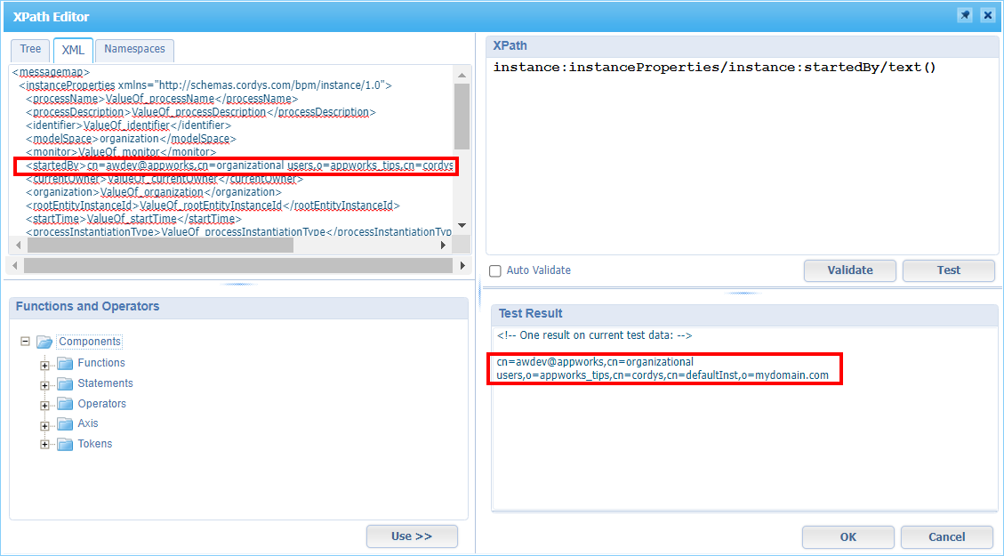 Get the current "User" identity entity into your BPM | AppWorks Tips