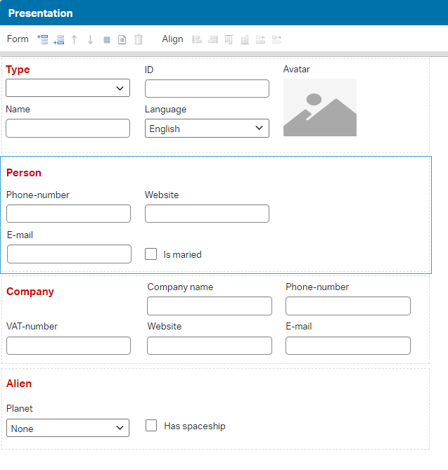 Show form sections based on a selection dropdown | OpenText™ Process ...